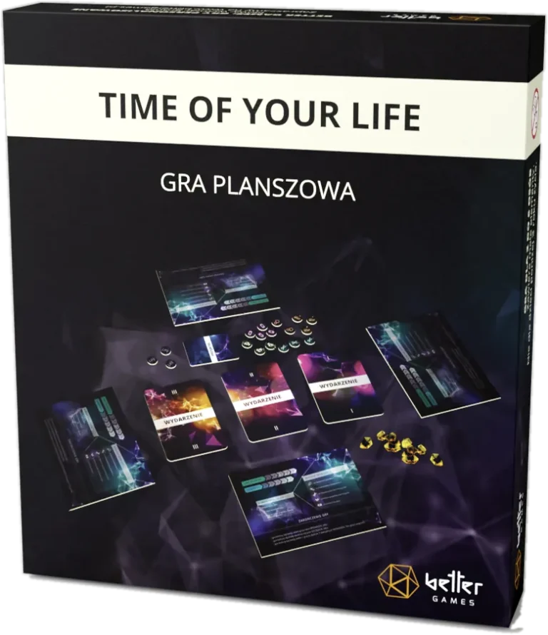 Time of Your Life klasyczna – pudełko personalizowanej gry planszowej na prezent świąteczny